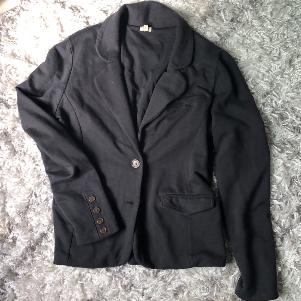 J Crew charcoal sweatshirt blazer size medium
